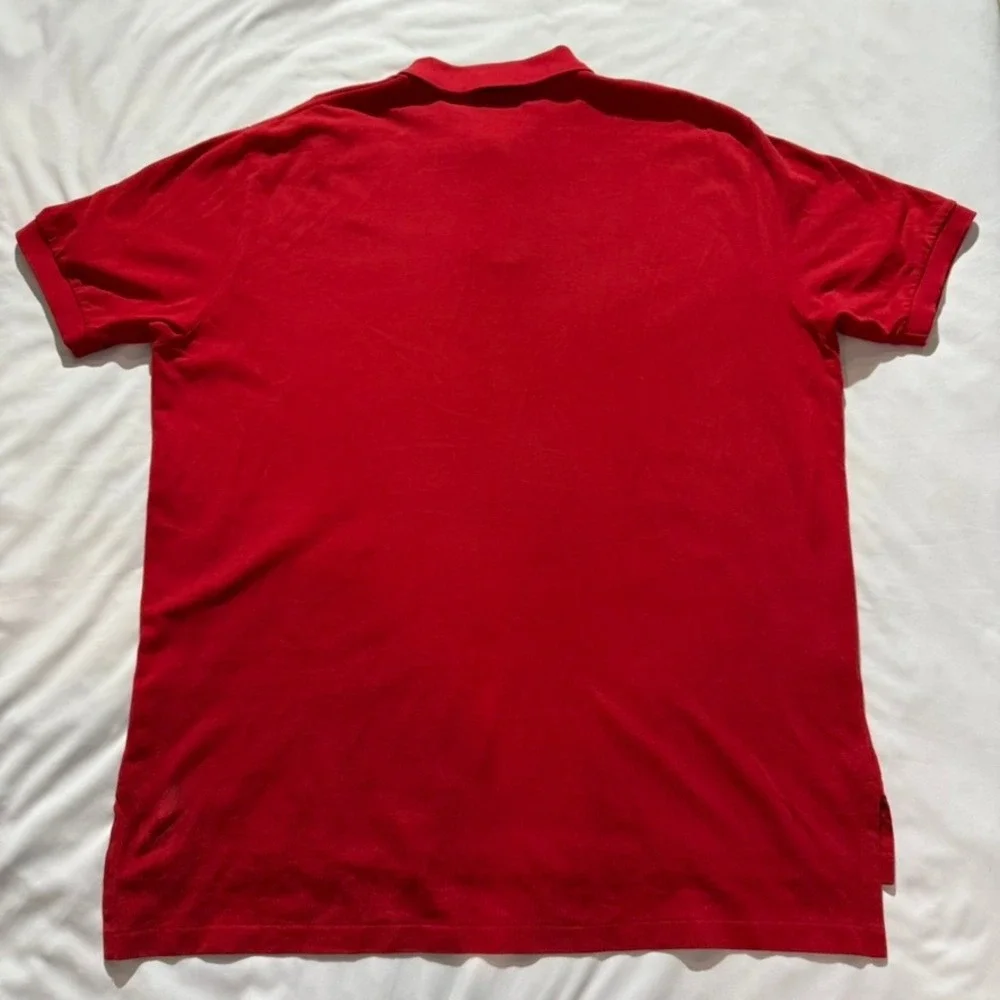 Polo Ralph Lauren Polo Shirt Mens XXL Red Classic Fit Short Sleeve Cotton Pony
